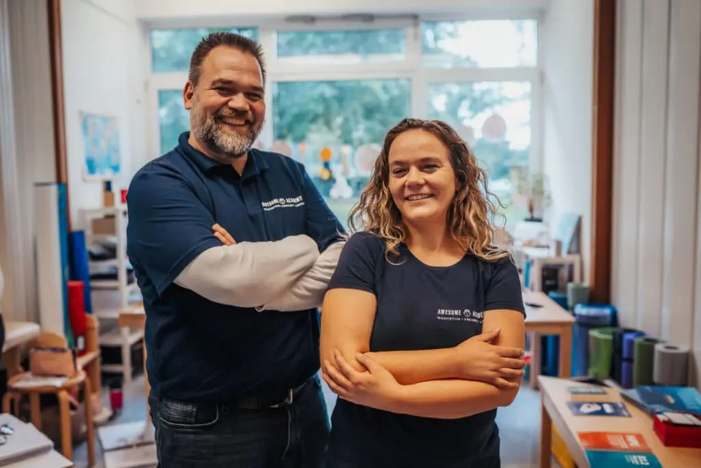 Claudia und Sören glücklich nach einem Seminar
