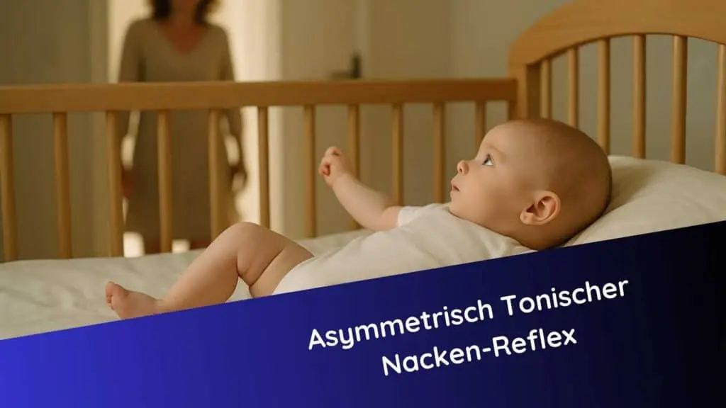 Thumbnail für einen Artikel im Reflexopedia: Baby im Babybett mit Mutter im Hintergrund